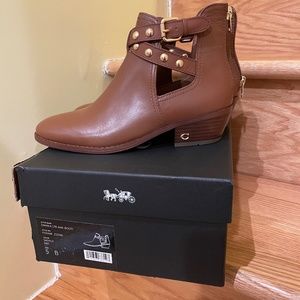Coach ankle booties